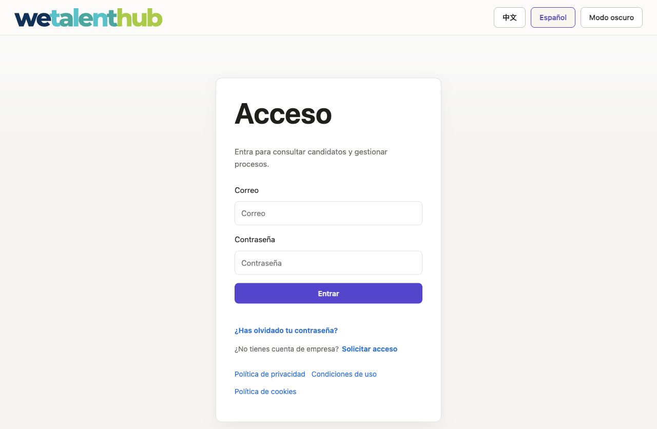 Login screenshot
